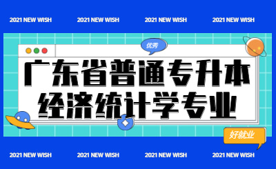 广东省普通专升本经济统计学专业