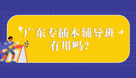 广东专插本辅导班有用吗?