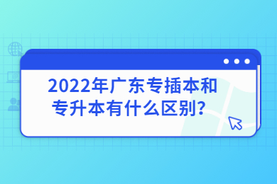 2022年广东专插本和专升本有什么区别？