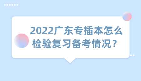 2022广东专插本怎么检验复习备考情况.png