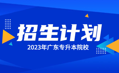2023年广州城市理工学院专升本招生计划